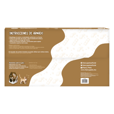 FL8494 1 Pieza De Caja De Carton Con Rascador Chocolate