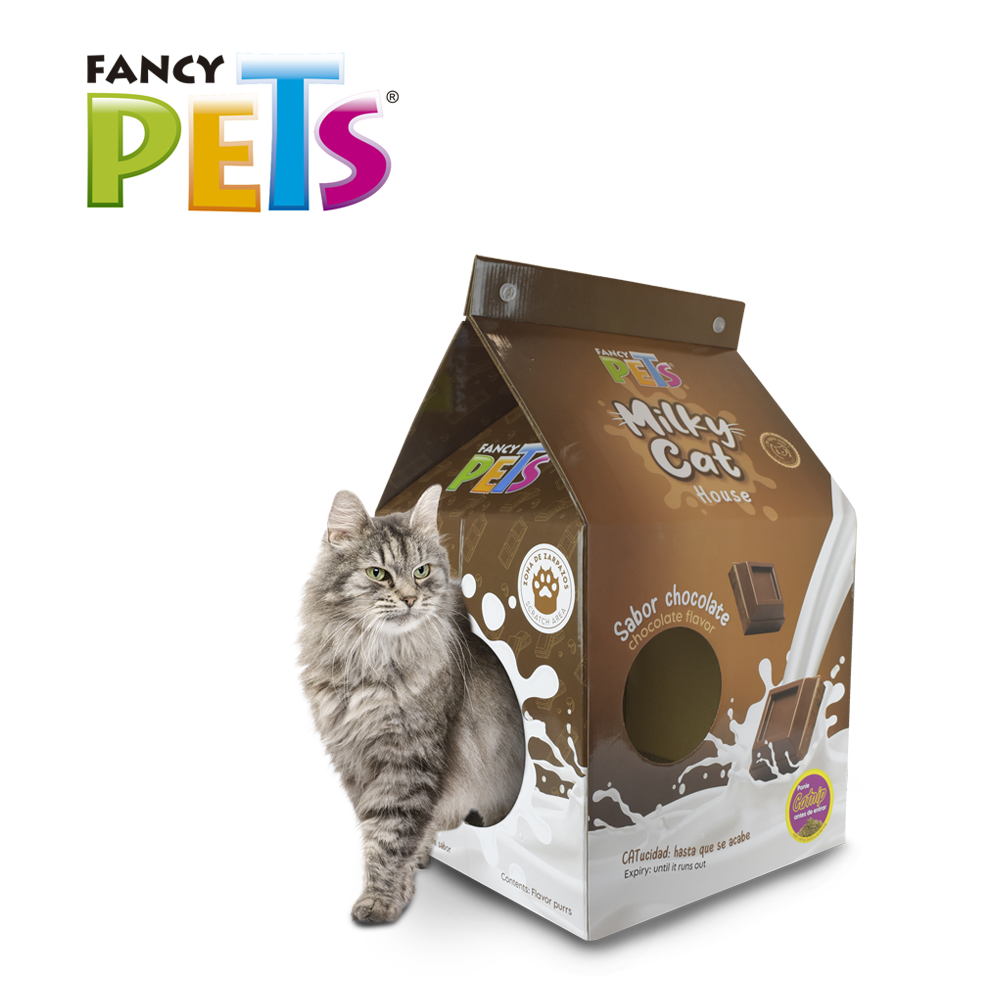 FL8494 1 Pieza De Caja De Carton Con Rascador Chocolate
