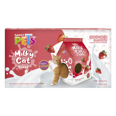 FL8495 1 Pieza De Caja De Carton Con Rascador Fresa
