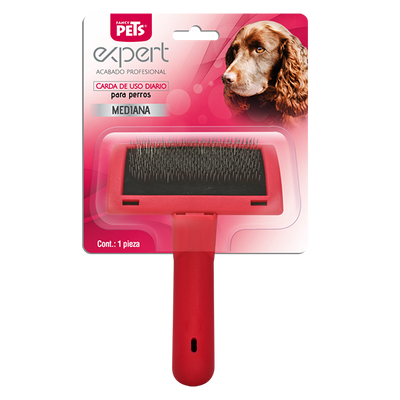 FL9415 1 Pieza de Cepillo Carda Mediana Roja Para Mascotas