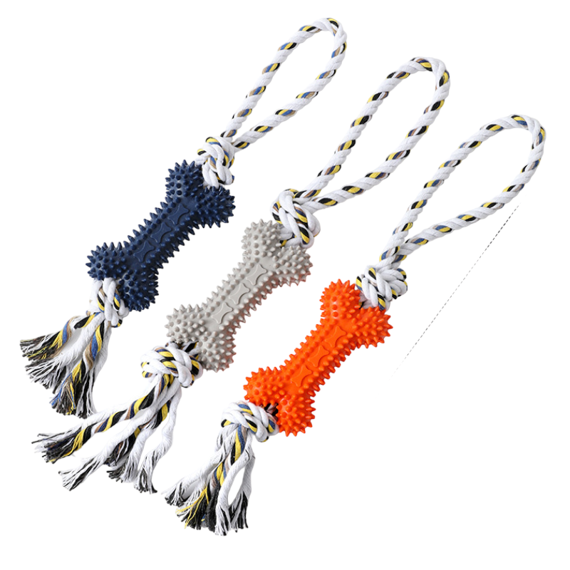 CT4088 1 Pieza De Juguete De Hueso Con Cuerda Para Mascota