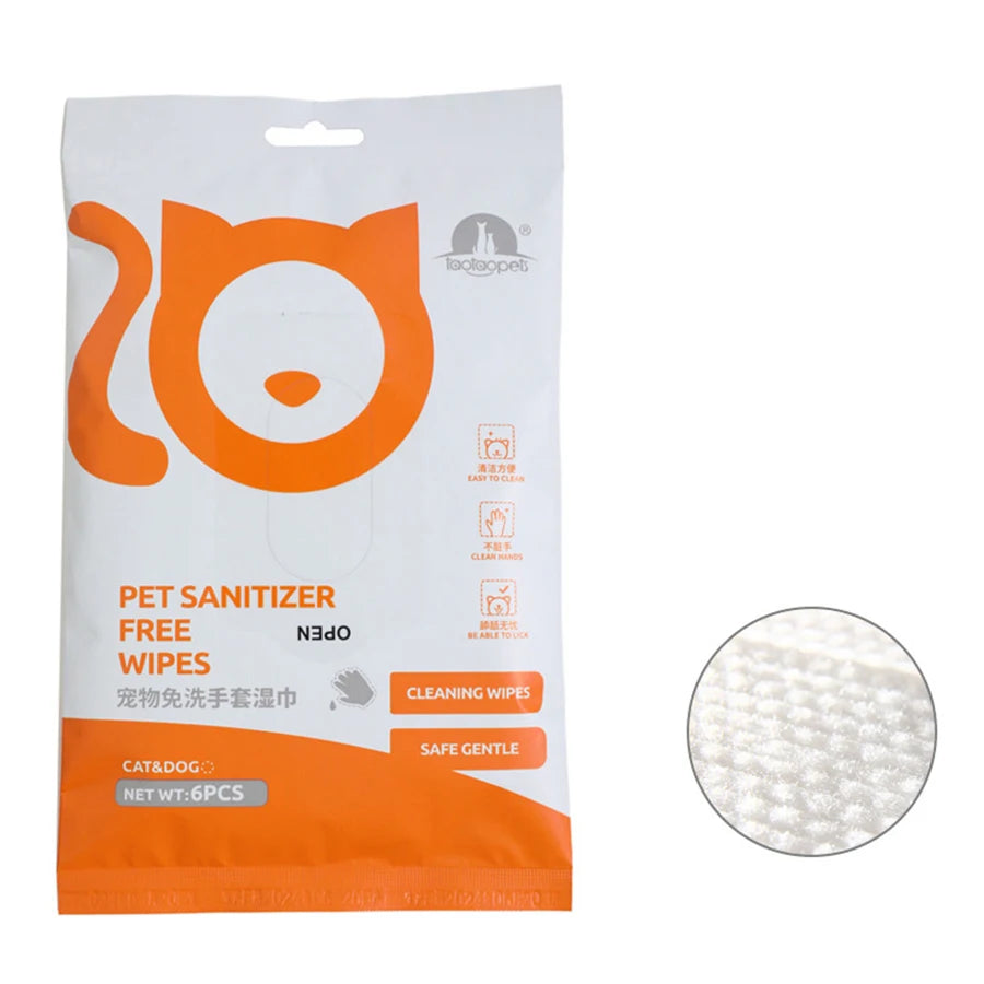 CT0252 1 Paquetes De Toallita De Guante Limpieza Para Mascota