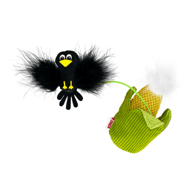 CT0116 1 Pieza Juguete Flingaroo Corny Peluche Cuervo Y Mazorca Para Mascotas