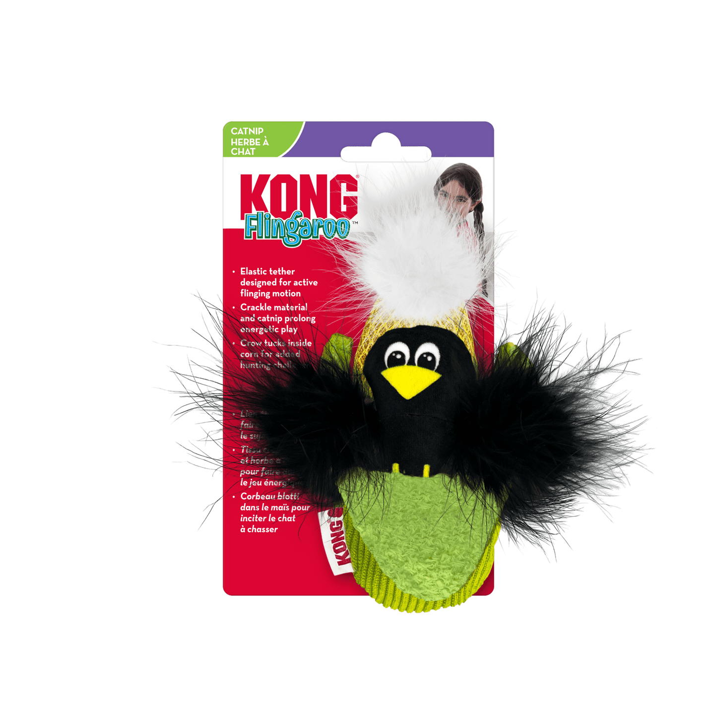 CT0116 1 Pieza Juguete Flingaroo Corny Peluche Cuervo Y Mazorca Para Mascotas