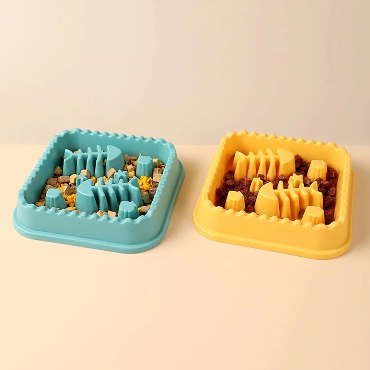 CT0195 1 Pieza Tazón De Alimentación Lenta Para Perro