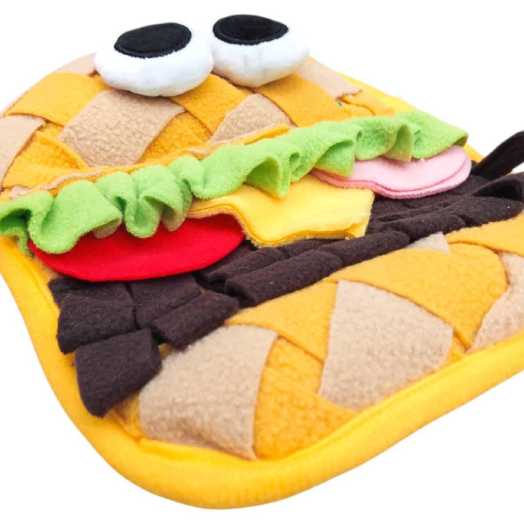 CT0283 1 Pieza Tapete de Estimulación Olfativa Diseño de Comida Para Mascotas
