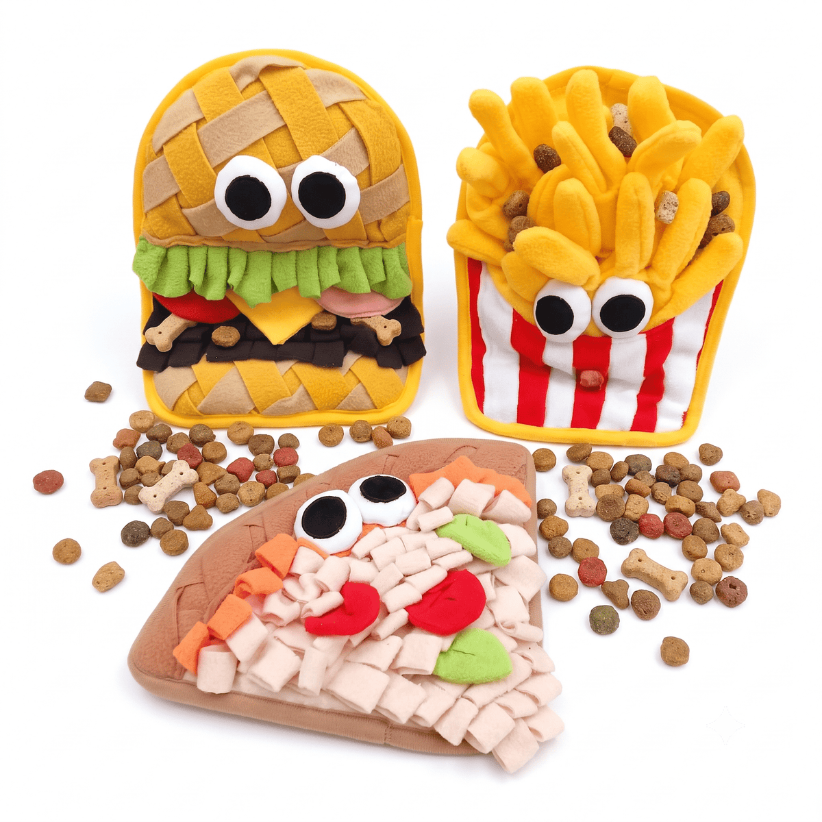 CT0283 1 Pieza Tapete de Estimulación Olfativa Diseño de Comida Para Mascotas