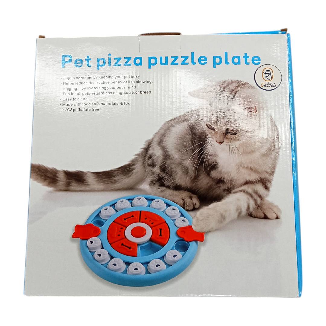 CT0306 1 Pieza De Juguete Interactivo Tipo Rompecabezas Comedero Lento Con Piezas Deslizables Para Mascotas