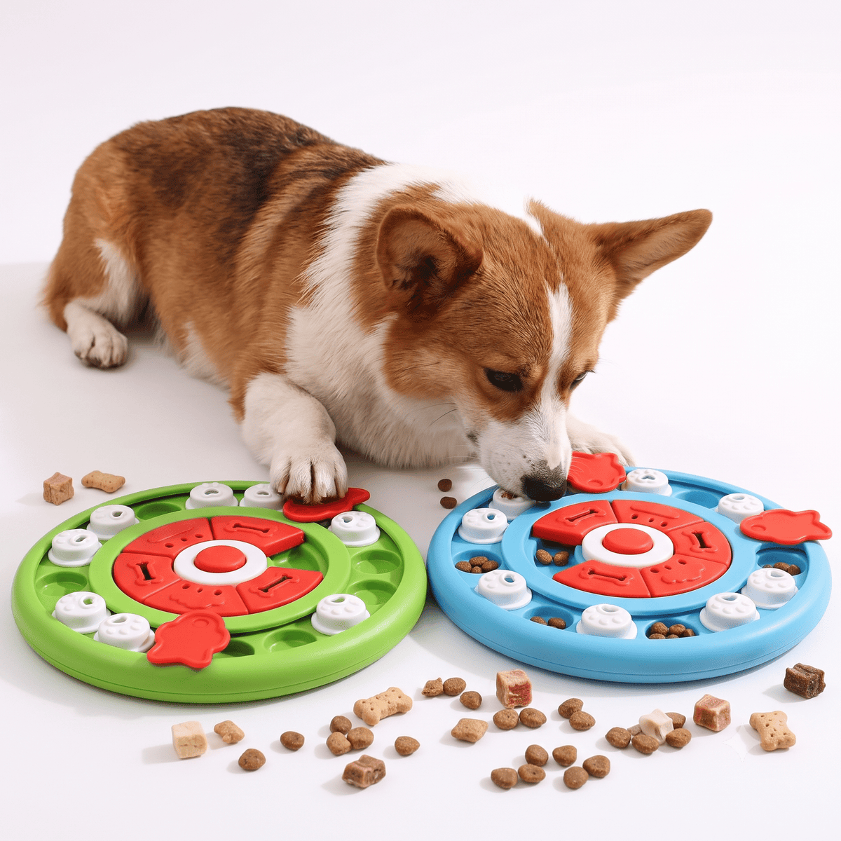 CT0306 1 Pieza De Juguete Interactivo Tipo Rompecabezas Comedero Lento Con Piezas Deslizables Para Mascotas