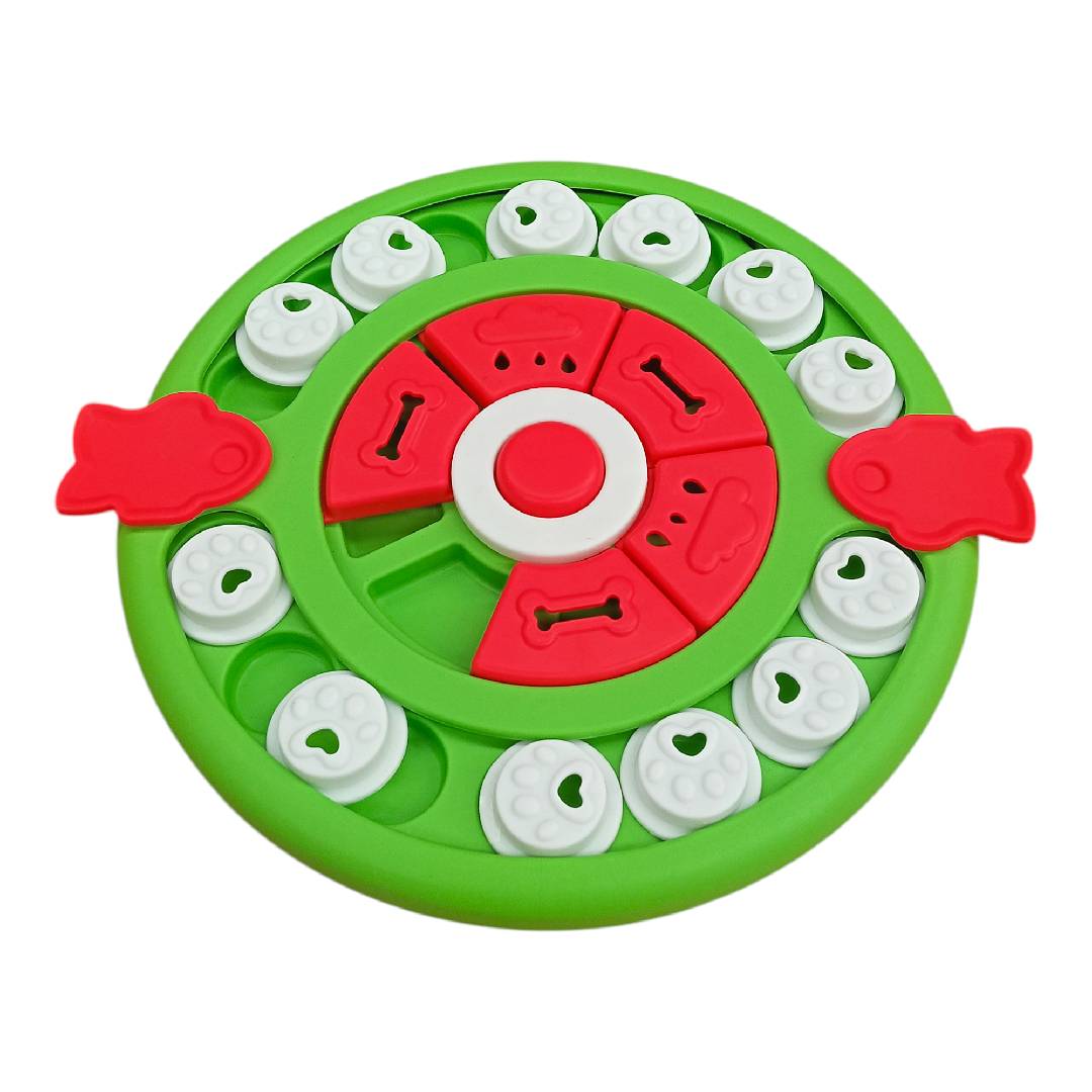 CT0306 1 Pieza De Juguete Interactivo Tipo Rompecabezas Comedero Lento Con Piezas Deslizables Para Mascotas