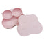 CT0312 1 Pieza De Tazón Flexible De Silicón Con 3 Divisiones Y Tapa Diseño Ranita Para Mascota