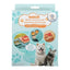 CT0312 1 Pieza De Tazón Flexible De Silicón Con 3 Divisiones Y Tapa Diseño Ranita Para Mascota