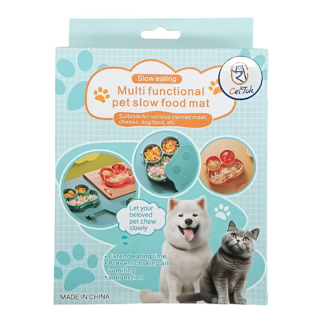 CT0312 1 Pieza De Tazón Flexible De Silicón Con 3 Divisiones Y Tapa Diseño Ranita Para Mascota