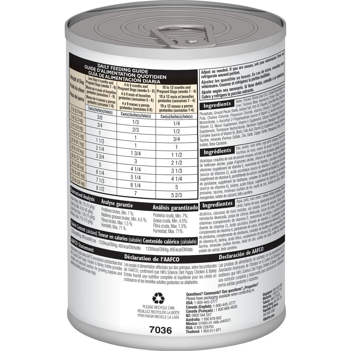 CT0360 1 Pieza De Receta De Pollo y Cebada