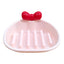 CT0369 1 Pieza De Tazón De Alimentación Lenta Con Relieve Y Moño Desmontable Para Mascota