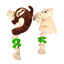 CT0742 1 Pieza De Juguete De Cuerda Y Peluche Con Diseño de Animalito Para Mascota