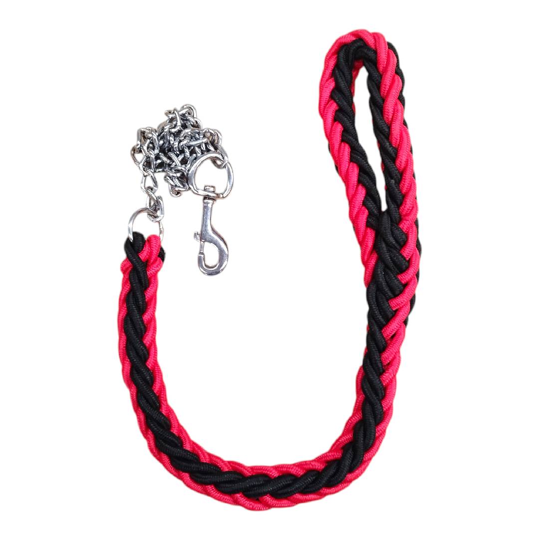 CT1179 1 Pieza De Correa Trenzada Con Cadena Para Mascota