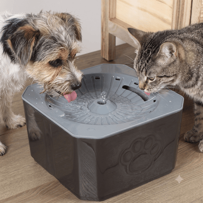 CT1682 1 Pieza De Fuente De Agua Automática Bebedero 2.5L Con 2 Filtros Y Cable USB Para Mascota