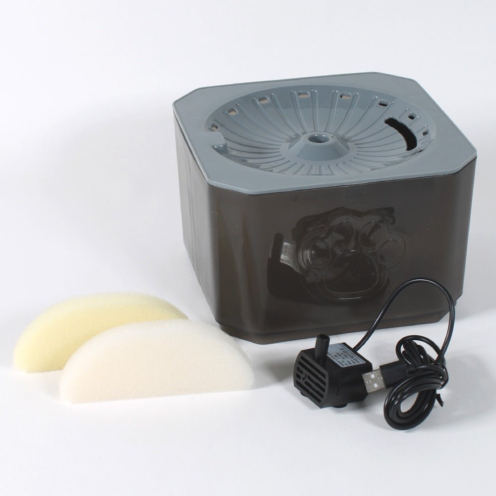 CT1682 1 Pieza De Fuente De Agua Automática Bebedero 2.5L Con 2 Filtros Y Cable USB Para Mascota