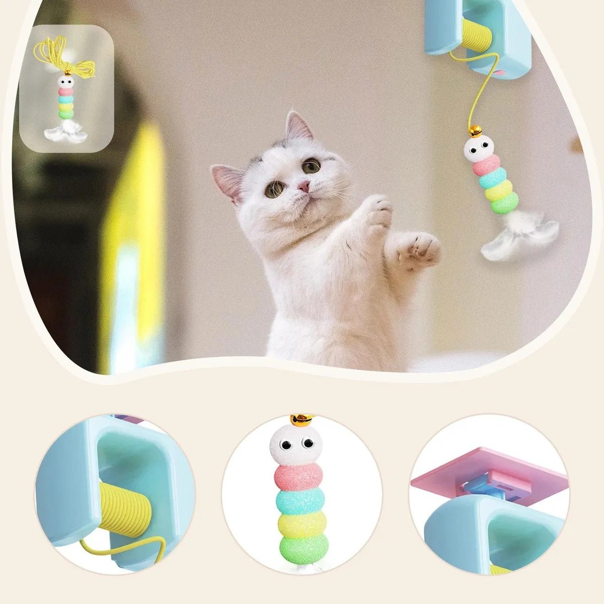 CT1757 1 Pieza De Juguete Yo Yo Interactivo Colgante Recargable Para Mascota