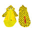 CT1916 1 Pieza De Impermeable Diseño Dinosaurio Lunares Amarillos Para Mascota