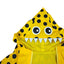 CT1916 1 Pieza De Impermeable Diseño Dinosaurio Lunares Amarillos Para Mascota