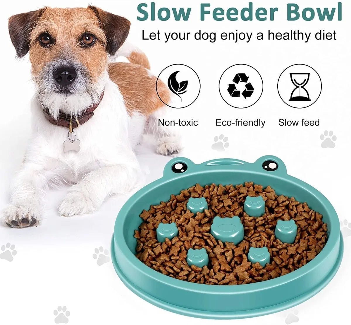 CT1948 1 Pieza Tazón De Alimentación Lenta Para Mascota