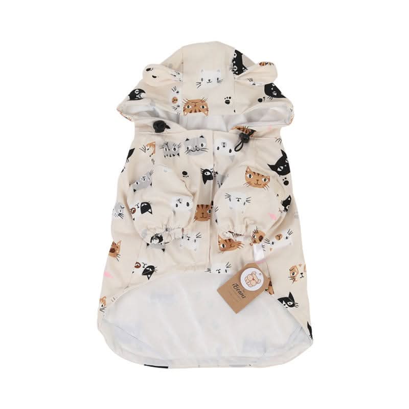 CT2085 1 Pieza Abrigo De Lluvia Impermeable Para Perro