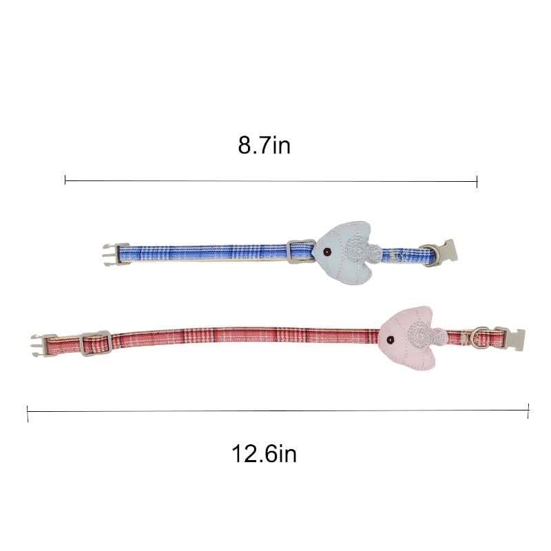 CT2153 1 Pieza Collar Para Mascota Con Diseño De Pez