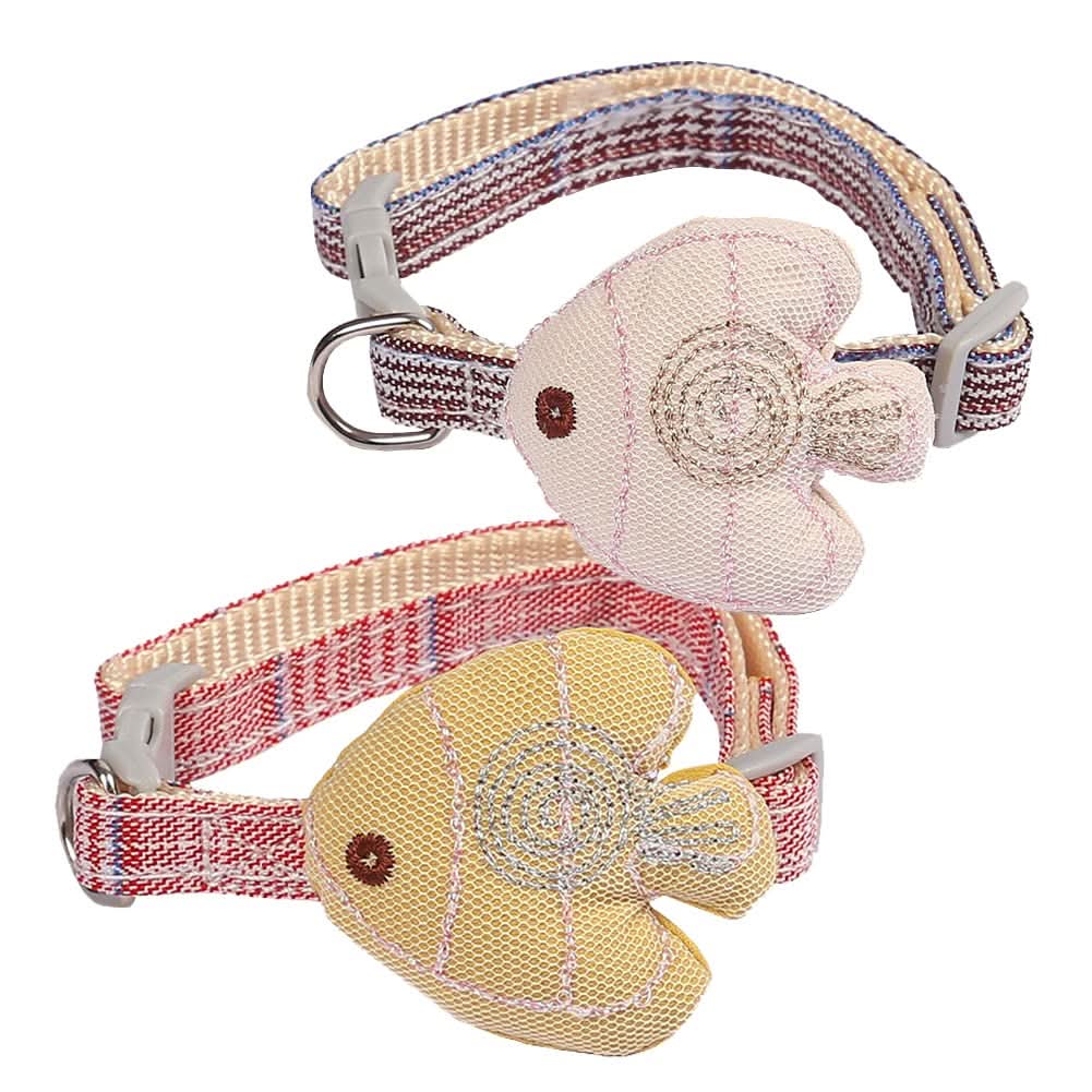 CT2153 1 Pieza Collar Para Mascota Con Diseño De Pez