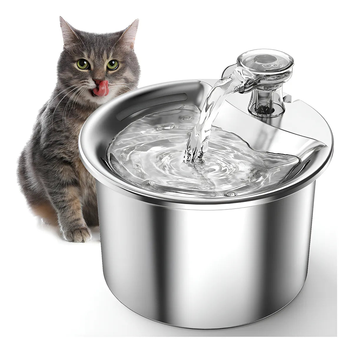 CT2326 1 Pieza De Fuente De Acero Inox Para Mascota
