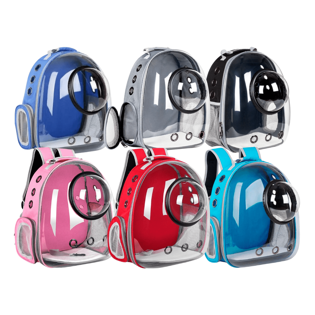 CT2375 1 Pieza Mochila Transportadora Tipo Cápsula Con Burbuja Transparente Para Mascotas
