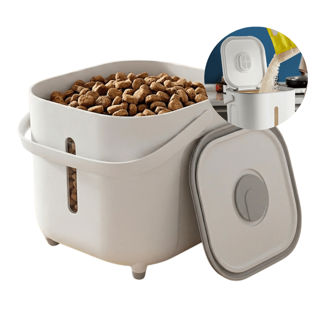 CT2548 1 Pieza De Contenedor Hermético Multiusos 7kg Para Granos Secos y Alimento Para Mascotas
