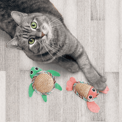 CT3000  1 Set de 2 Piezas Juguetes Amigos Tropicales Para Mascotas