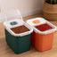 CT3034 1 Pieza De Contenedor Hermético Multiusos 5kg - 7kg Con Cuchara Y Tapa Transparente Para Granos Secos y Alimento Para Mascotas