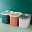 CT3034 1 Pieza De Contenedor Hermético Multiusos 5kg - 7kg Con Cuchara Y Tapa Transparente Para Granos Secos y Alimento Para Mascotas
