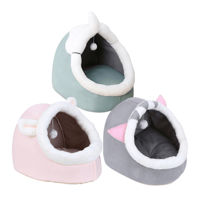 CT3118 1 Pieza De Cama Cueva De Felpa Suave Antideslizante Cojín Reversible Y Juguete Para Mascotas