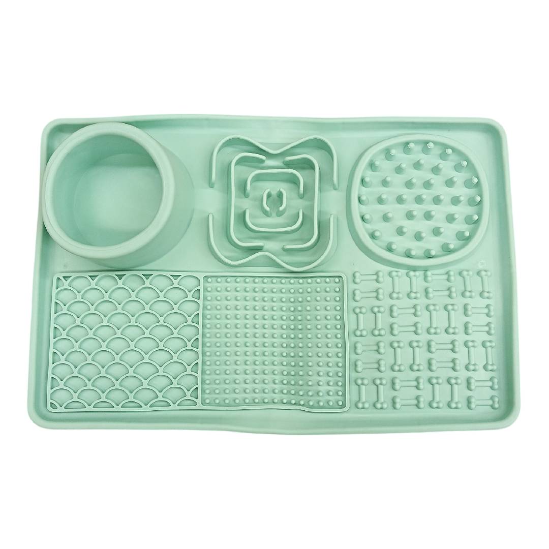 CT3119 1 Pieza De Tazón De Alimentacion Lenta Para Mascota