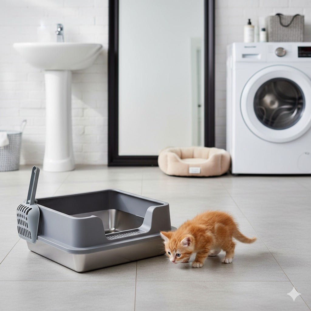 CT3293 1 Pieza De Arenero De Acero Inox Para Mascota