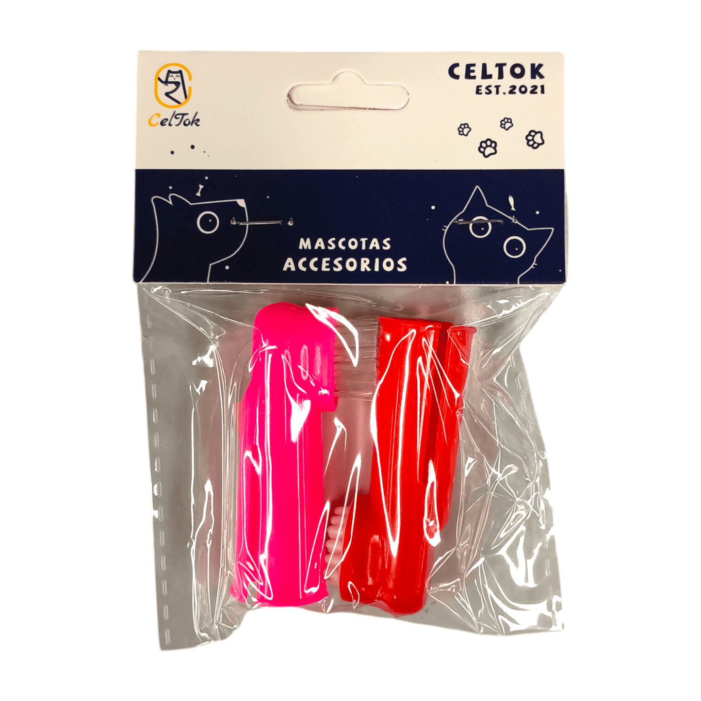 CT3607 2 Piezas De Cepillo De Dedo Para Mascota