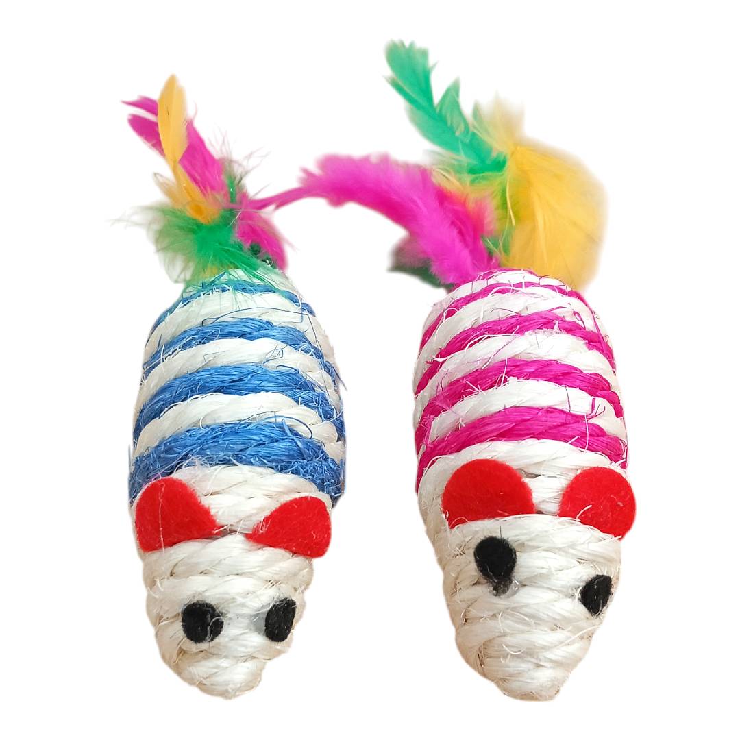 CT4031 1 Set De 2 Piezas Juguete En Forma De Ratón Para Mascota