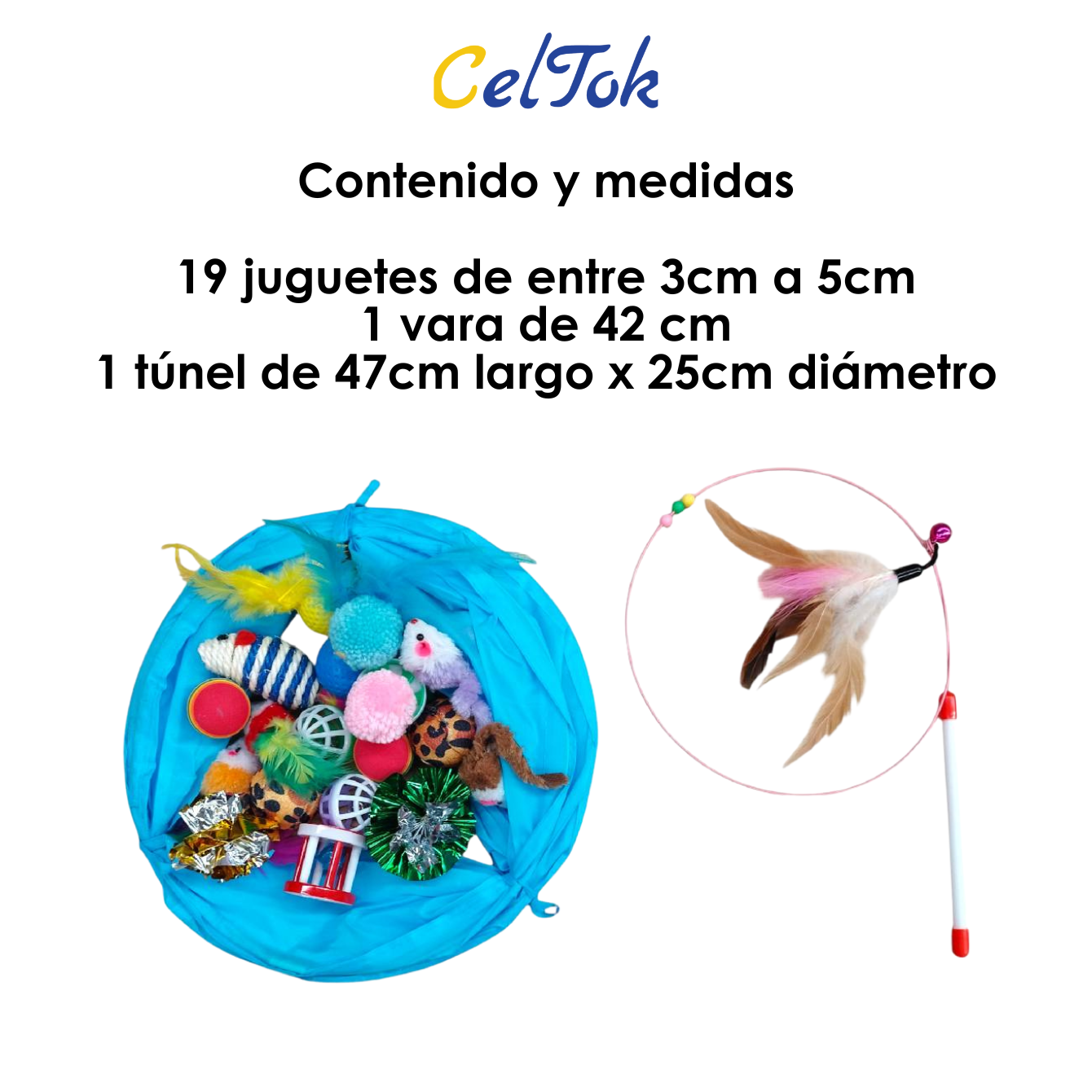CT4123 1 Set De Tunel con Juguetes Para Mascota