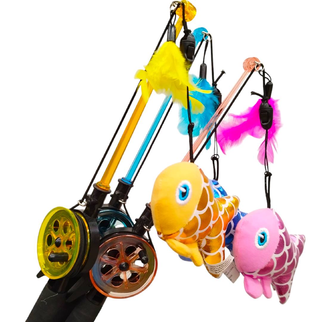 CT7486 1 Pieza De Juguete Caña de Pesca Para Mascota