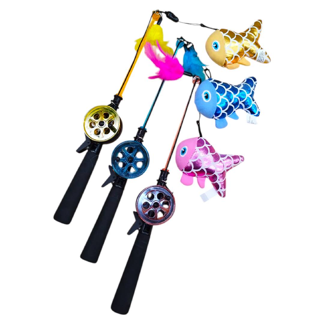 CT7486 1 Pieza De Juguete Caña de Pesca Para Mascota