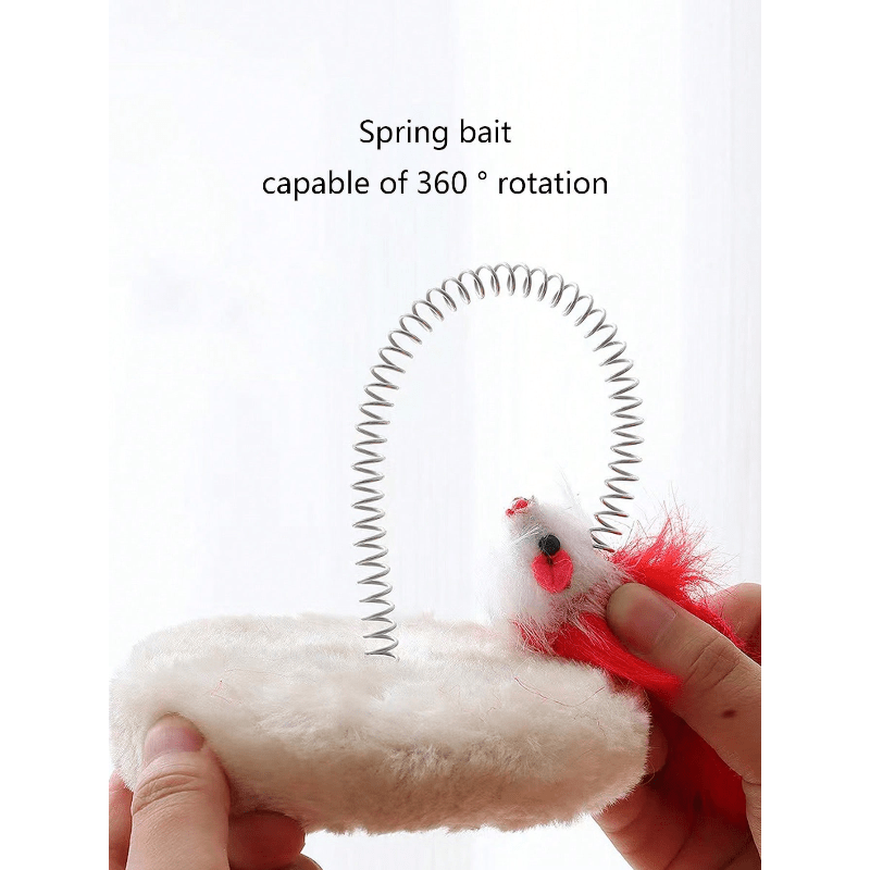 CT7523 1 Juguete Para Gato Ratón En Base Con Resorte