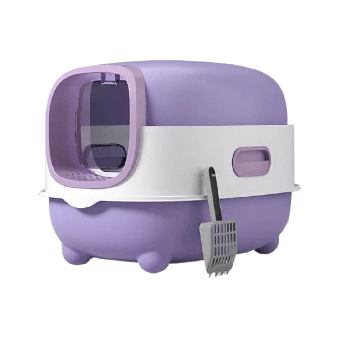 CT7880 1 Pieza De Arenero Grande Tipo Domo Modulable 2 En 1 Con Pala Para Mascota