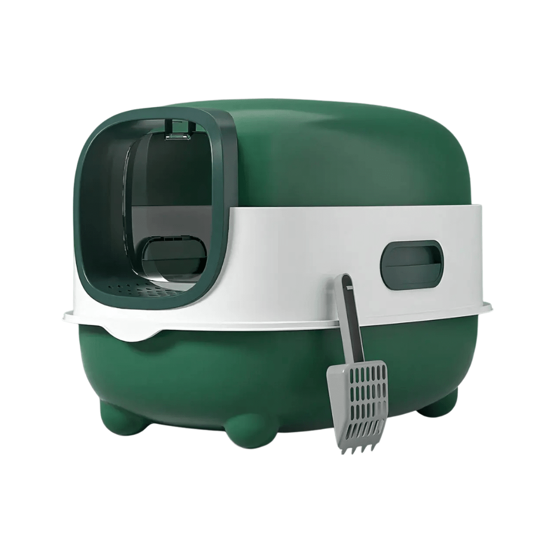 CT7880 1 Pieza De Arenero Grande Tipo Domo Modulable 2 En 1 Con Pala Para Mascota