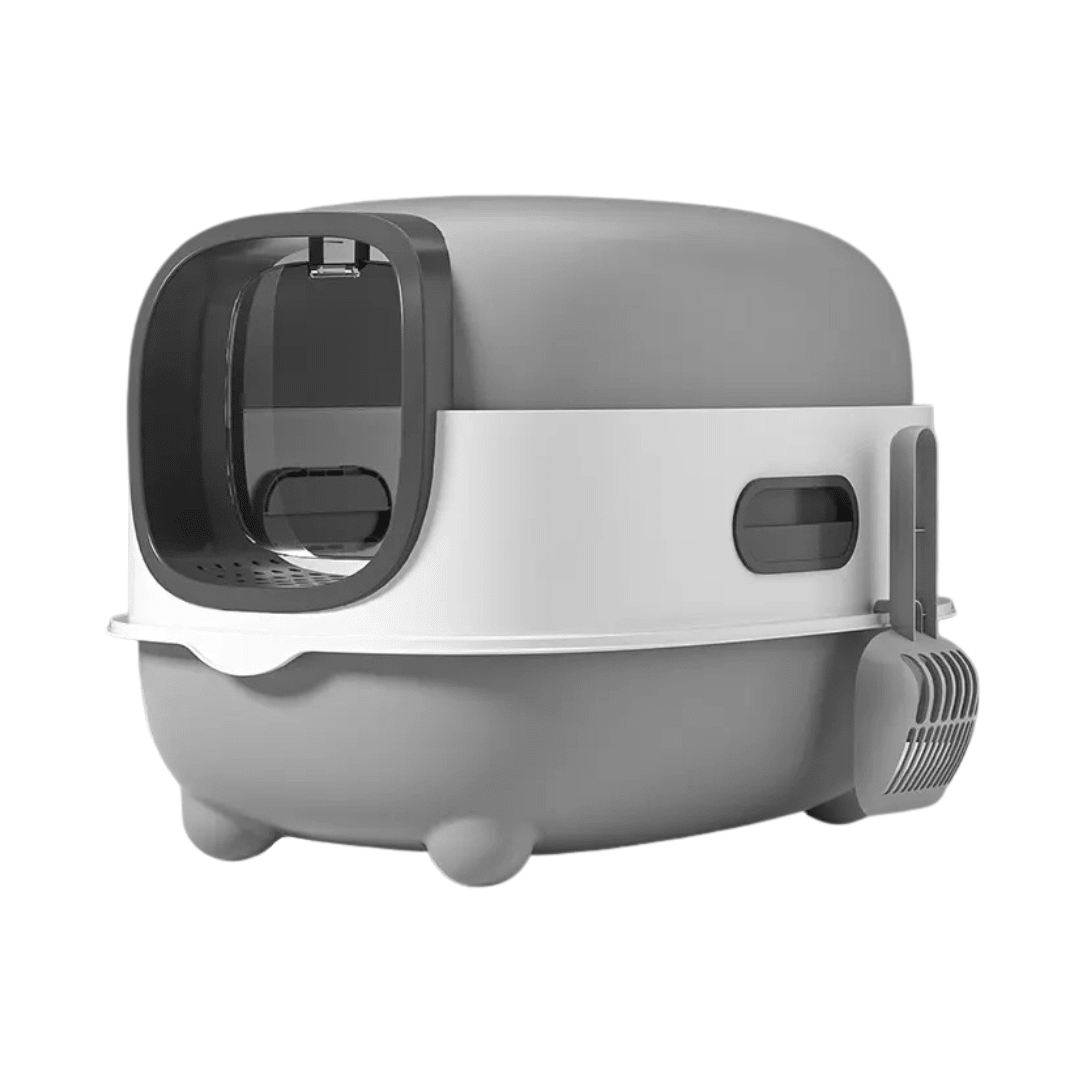 CT7880 1 Pieza De Arenero Grande Tipo Domo Modulable 2 En 1 Con Pala Para Mascota
