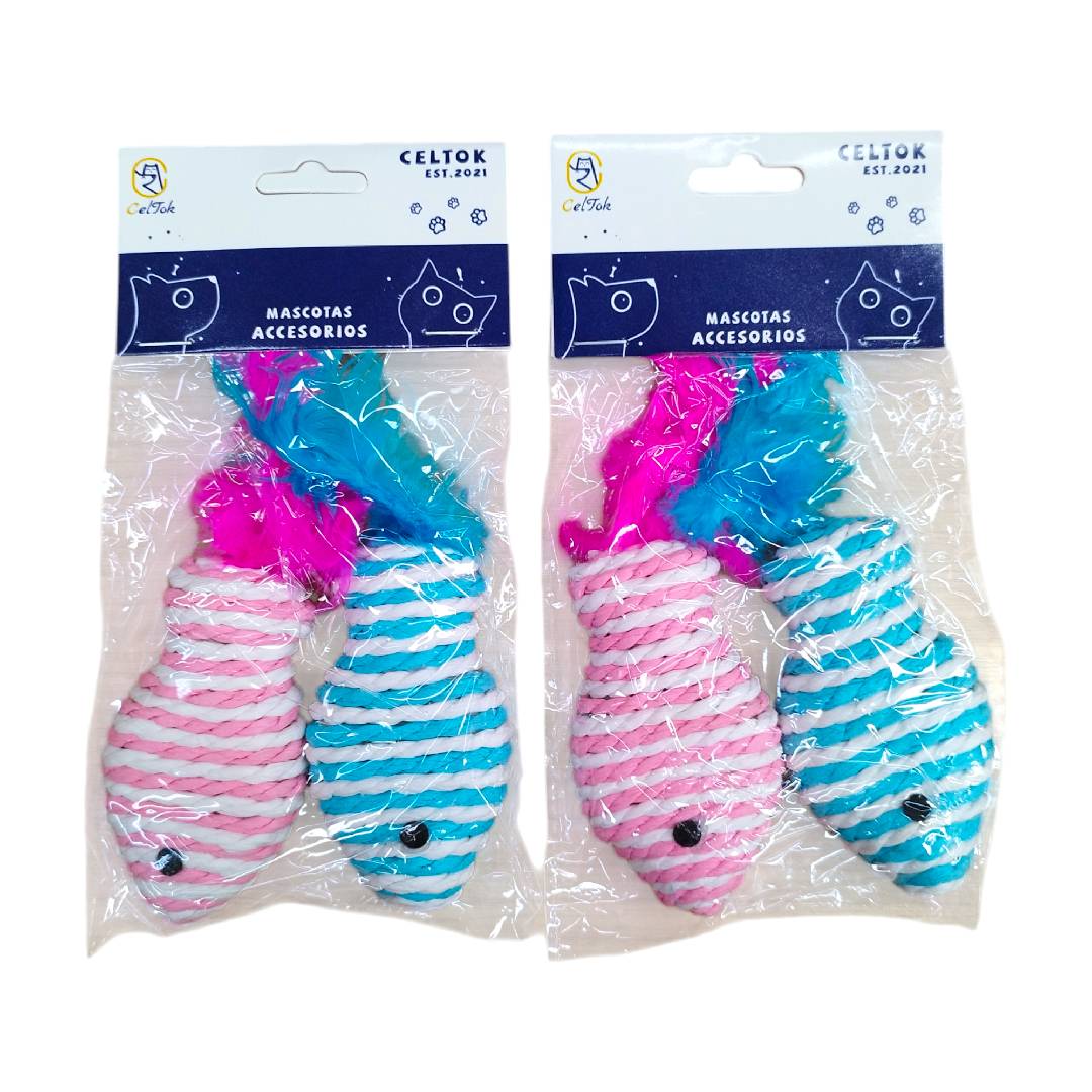 CT8903 1 Set De 2 Piezas De Juguete Pez Para Mascota