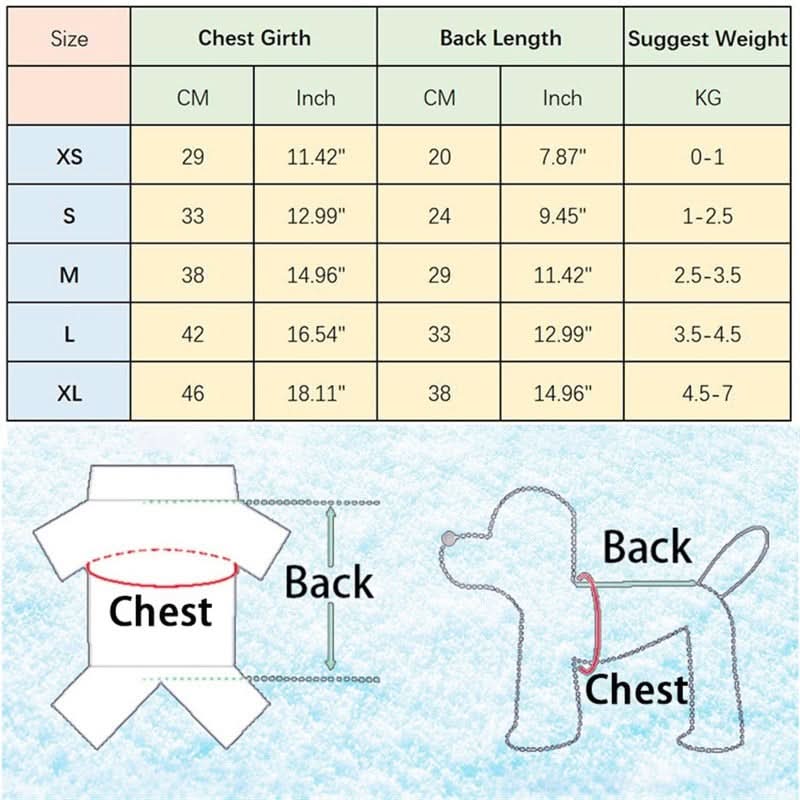 CT9335 1 Pieza De Ropa De Invierno Para Mascota